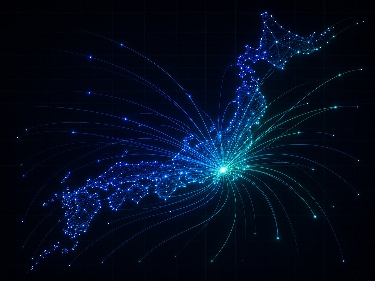 全国の情報が集約されるイメージ